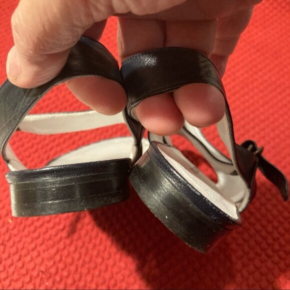 ROSETTI GREEN Sz 35.5 Croc  Flat Heel Buckle Closure Leather Sandals - Picture 6 of 6